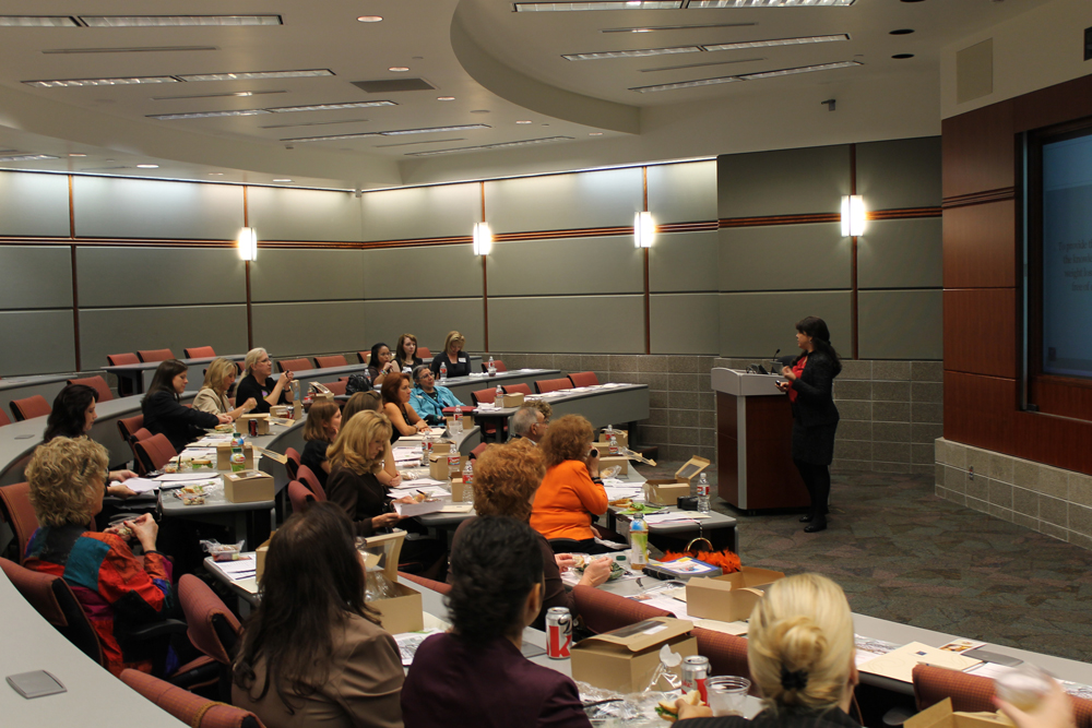 SAWCC educational program in a UIW auditorium